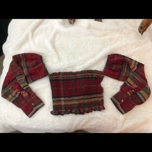LF Furst of Kind crop top flannel